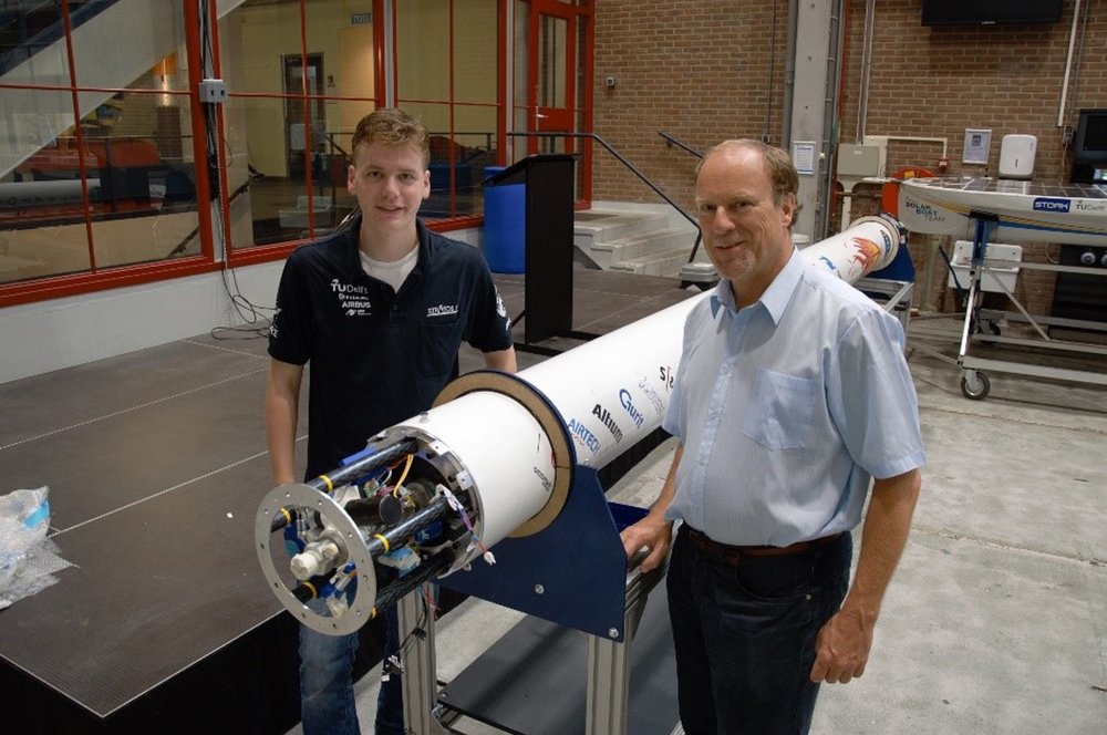 Motor für experimentelle Raumfahrt der TU Delft
